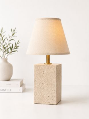 Picture of Travertine Stone Table Lamp