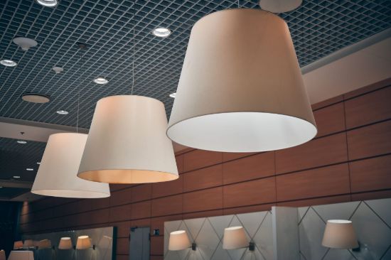 Picture of Linen Drum Pendant